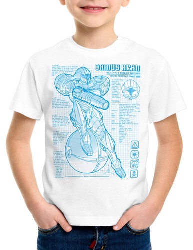 Samus blaupause kinder shirt - samus,